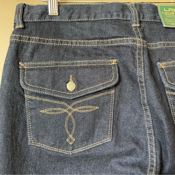 NWT Lauren Ralph Lauren Classic Bootcut Women’s blue Jeans Size 10 - Picture 11 of 16